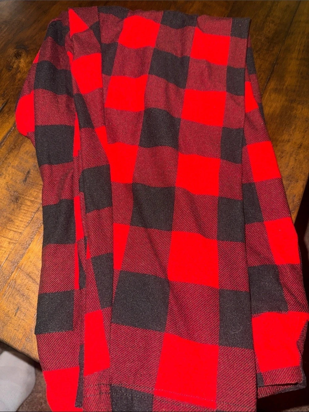 Holiday Time Plaid leggings size 1X- 2X Like New